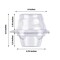 25 Clear Plastic Cupcake BOXES Dome Lid Disposable Favor Holders